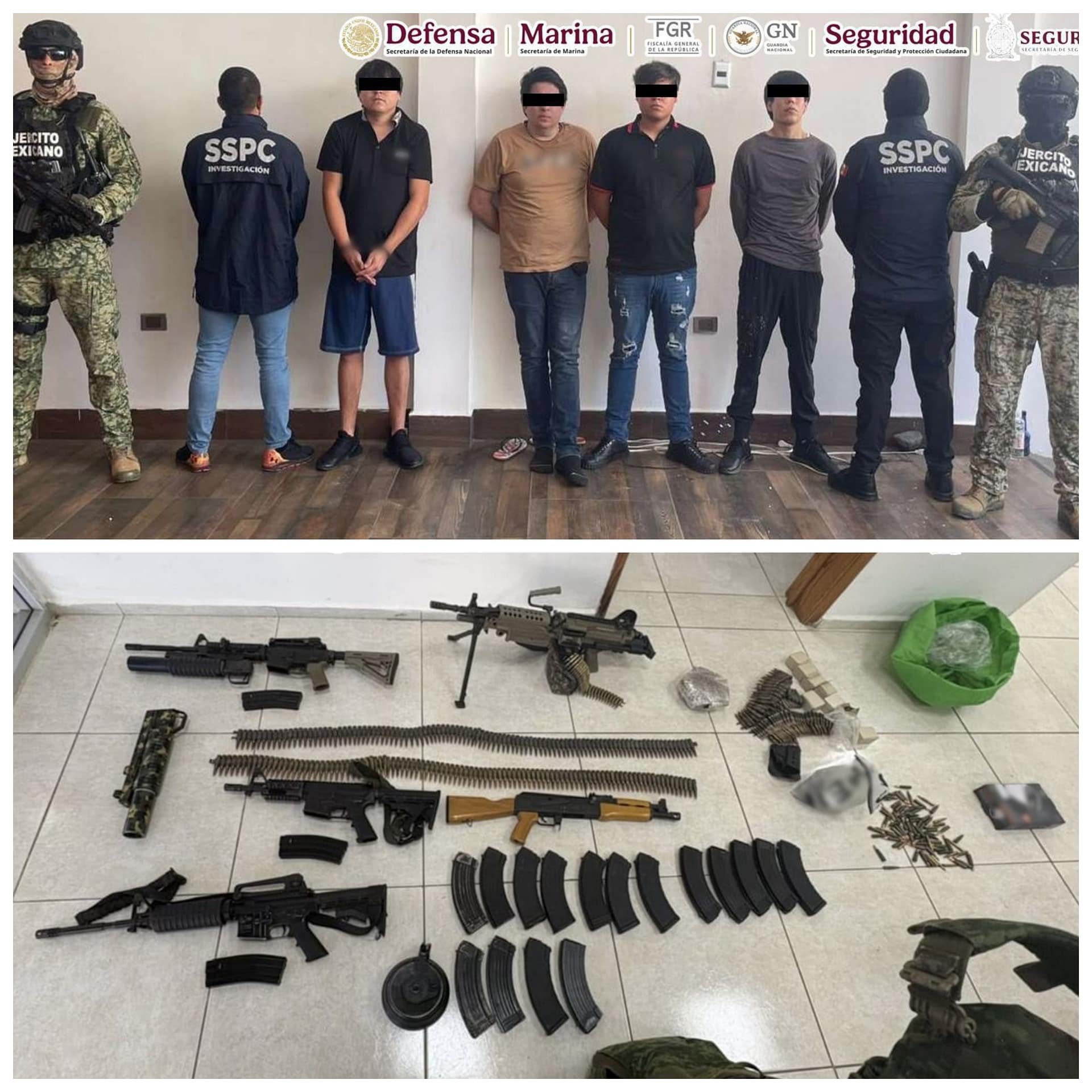 Detienen en Culiacán a cuatro del cártel del Pacífico